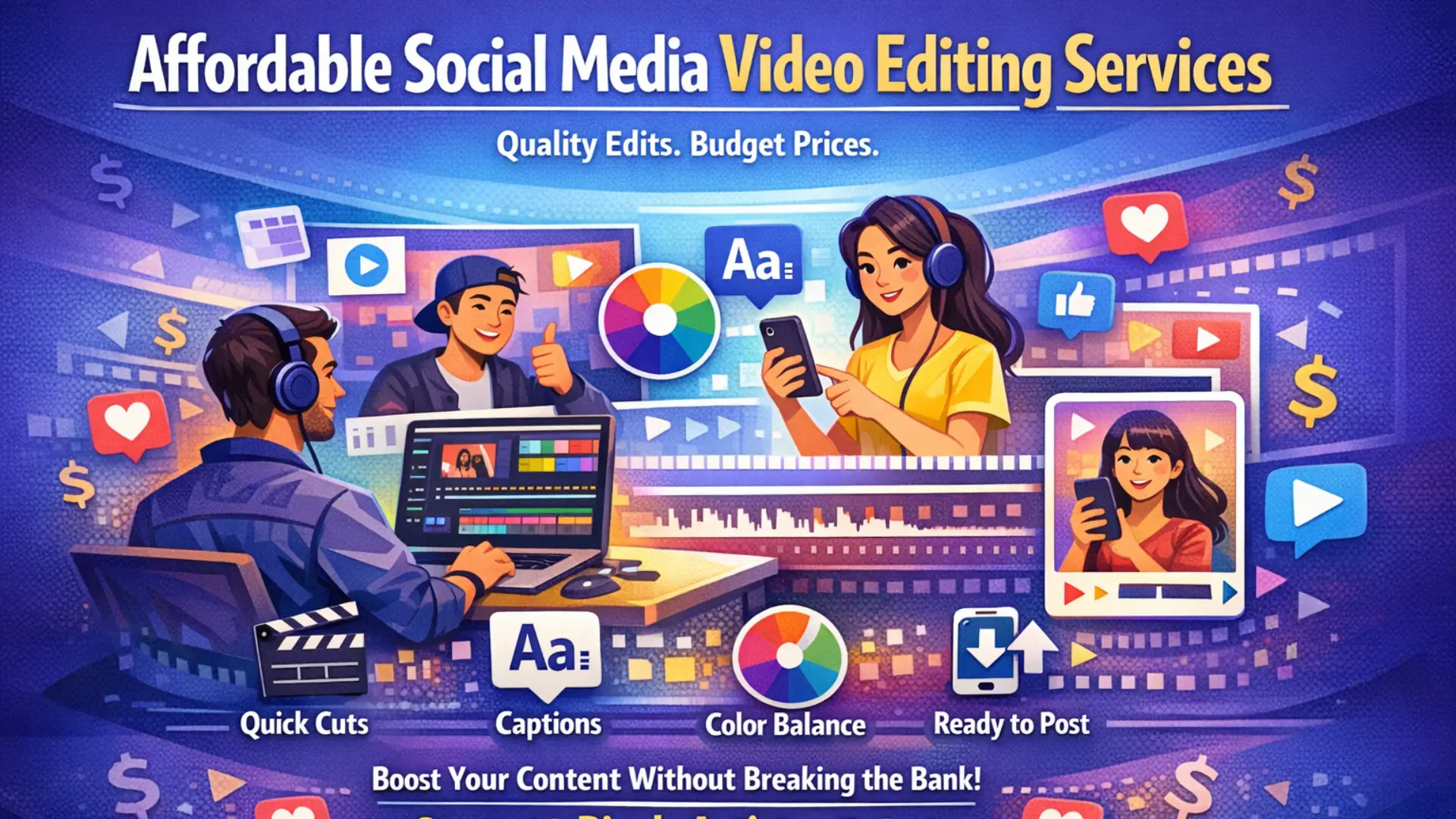 Affordable Social Media Video Editing Services