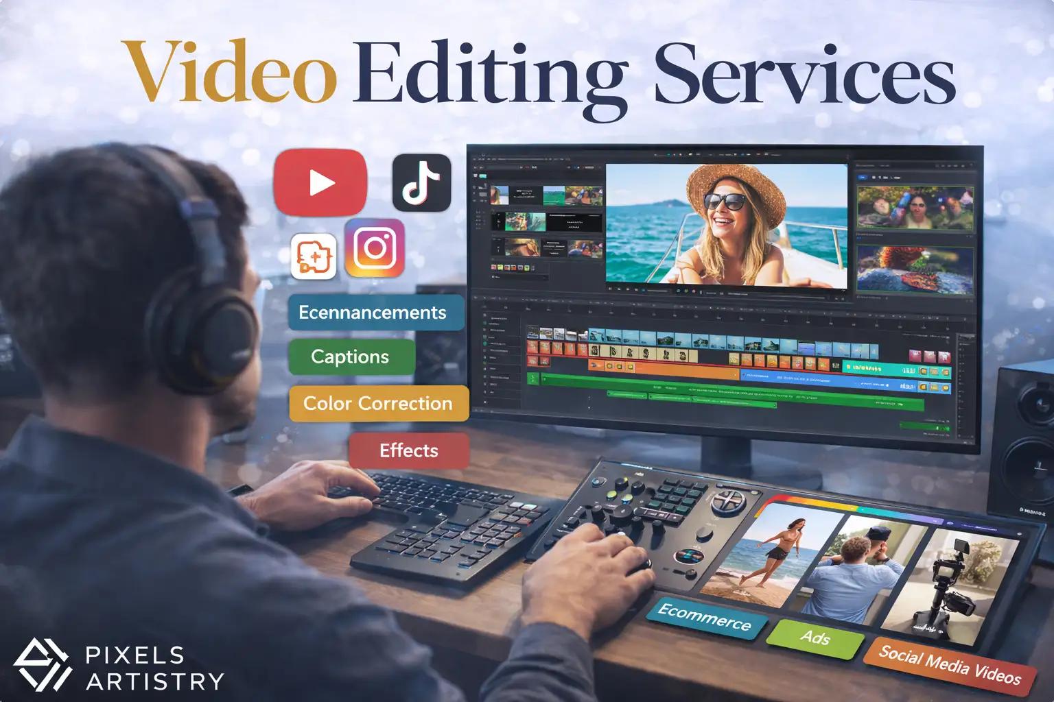 Professional Video Editing Services for Businesses | Pixels Artistry