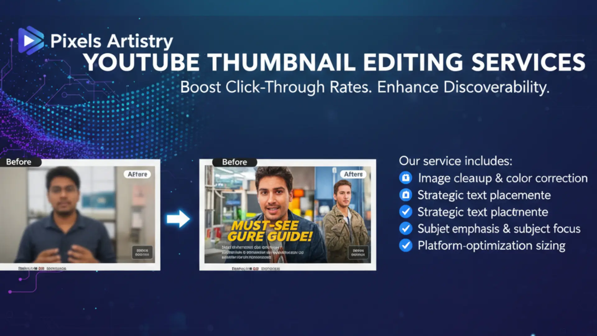 YouTube Thumbnail Editing Services