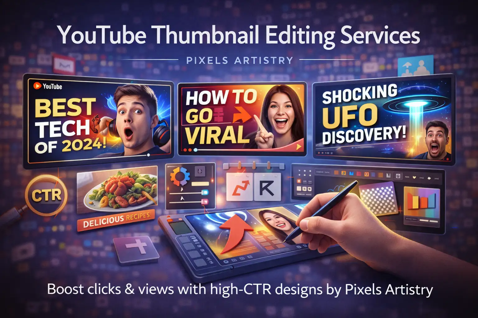 YouTube Thumbnail Editing Services