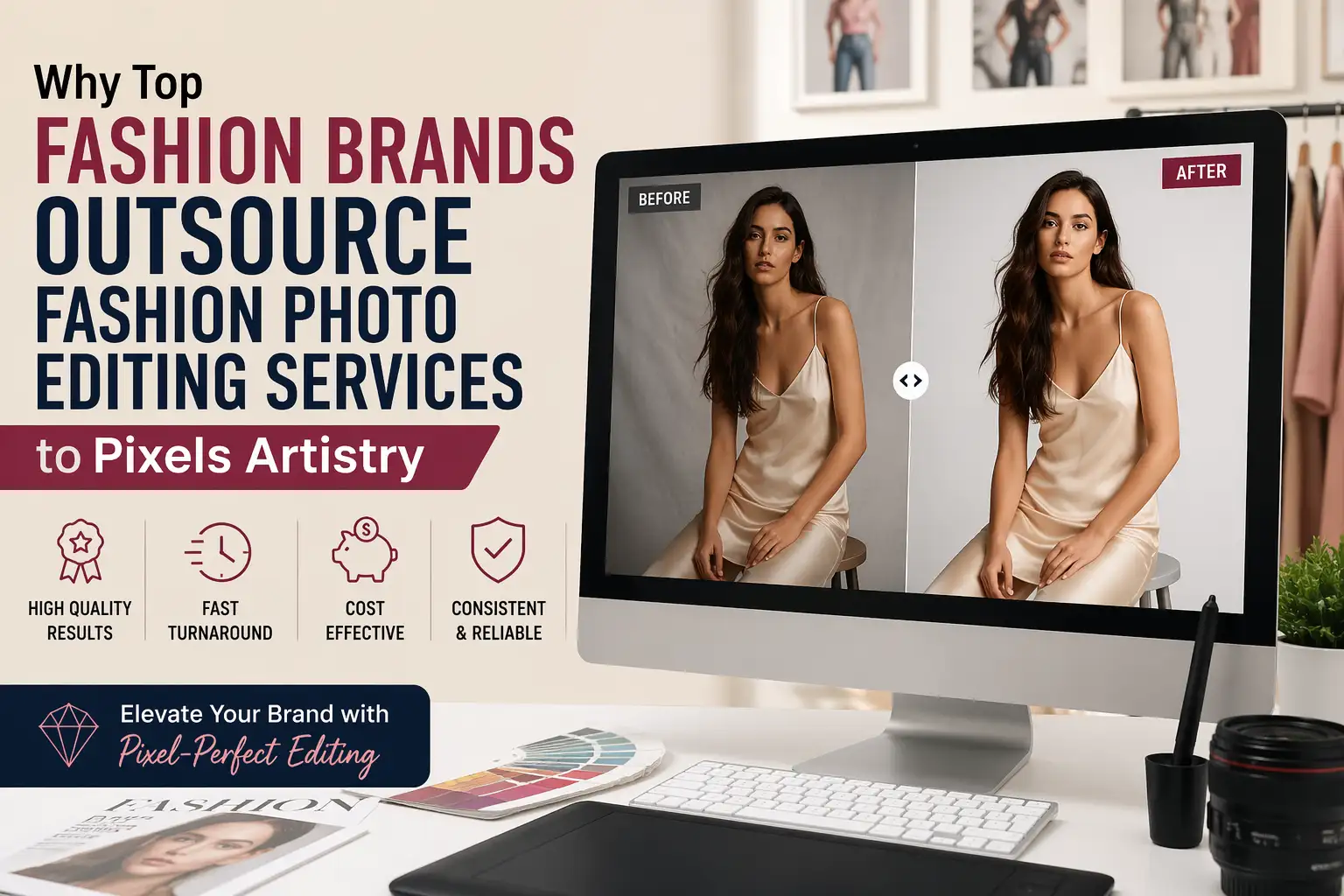 Why Top Fashion Brands Outsource Fashion Photo Editing Services to Pixels Artistry