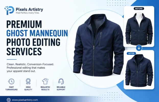 Premium Ghost Mannequin Photo Editing Services | Pixels Artistry
