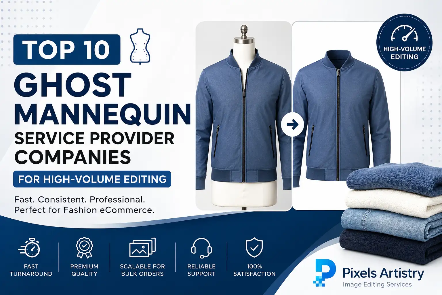 Top 10 Ghost Mannequin Service Provider Companies for High-Volume Editing