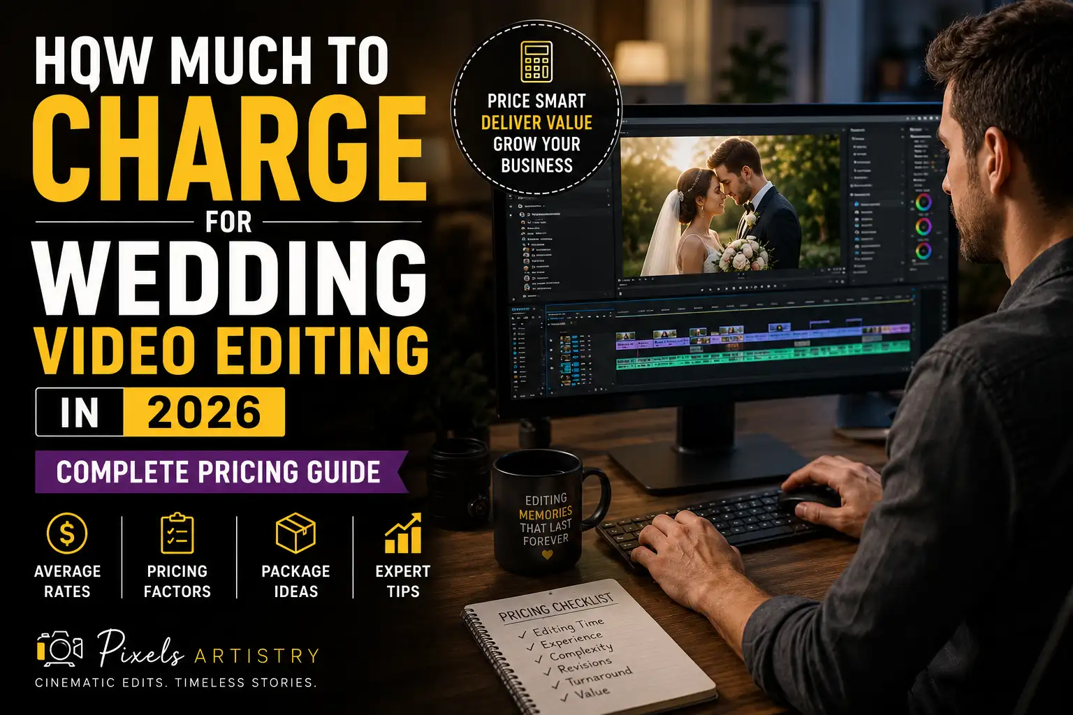 How Much to Charge for Wedding Video Editing in 2026: Complete Pricing Guide