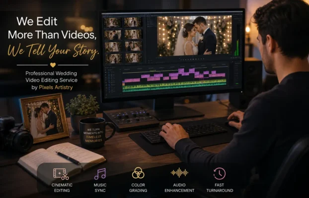 Professional Wedding Video Editing Service by Pixels Artistry
