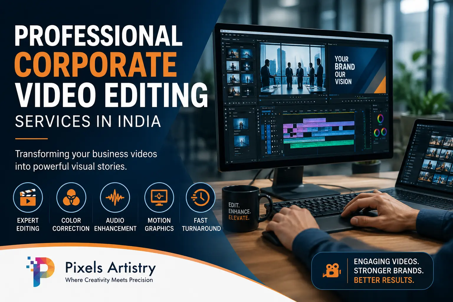 Get Professional Corporate Video Editing Services in India