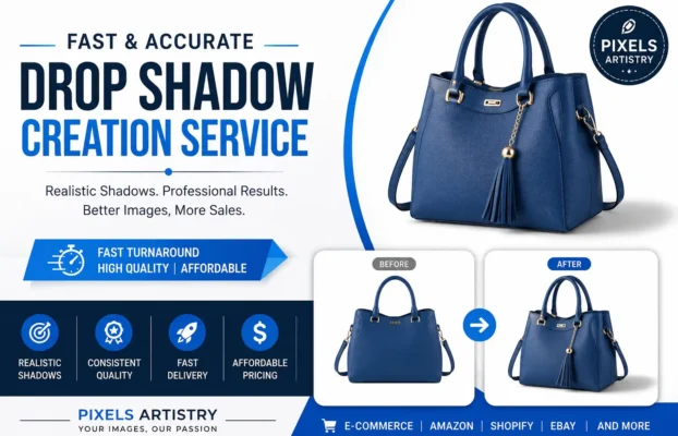Fast & Accurate Drop Shadow Creation Service | Pixels Artistry