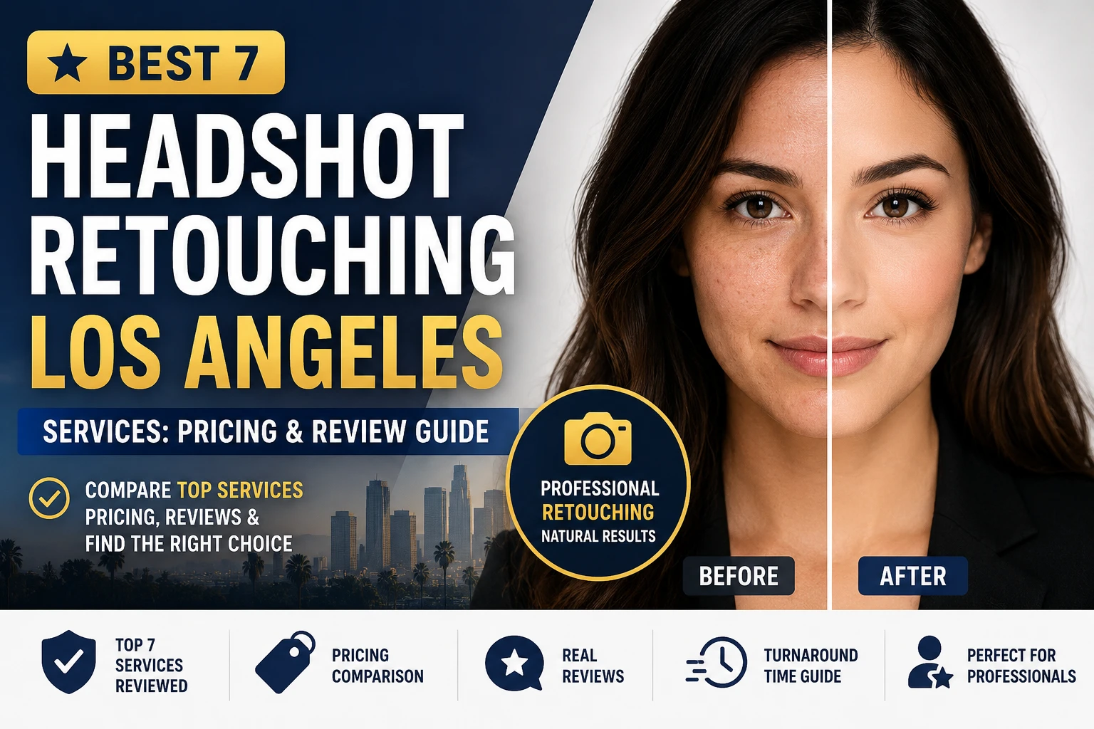 Best Los Angeles Headshot Retouching Services: Pricing & Review Guide
