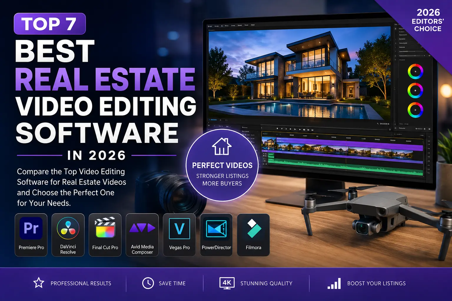 Top 7 Best Real Estate Video Editing Software in 2026