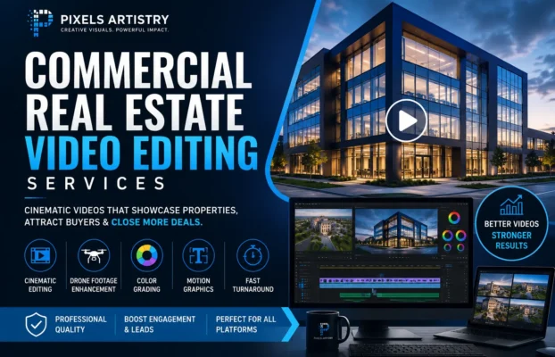 Commercial Real Estate Video Editing Services by Pixels Artistry