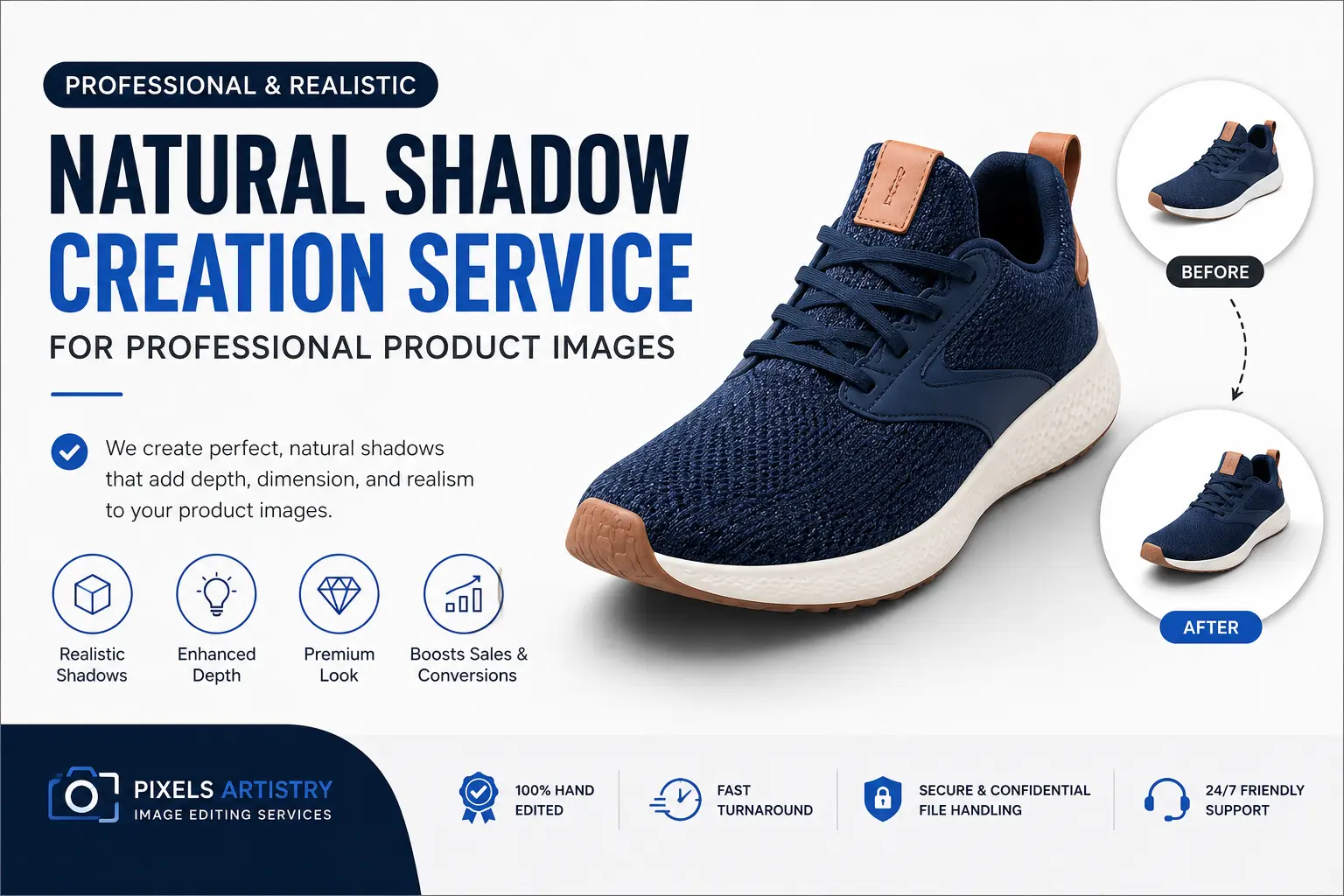 Natural Shadow Creation Service for Professional Product Images