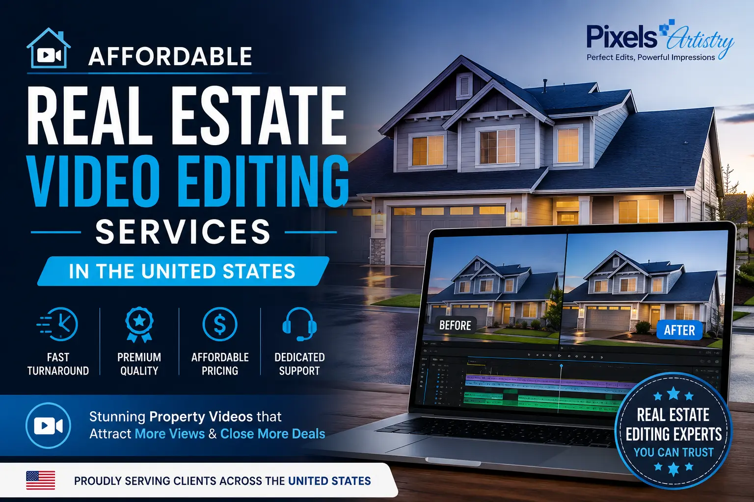 Affordable Real Estate Video Editing Services in the United States | Pixels Artistry