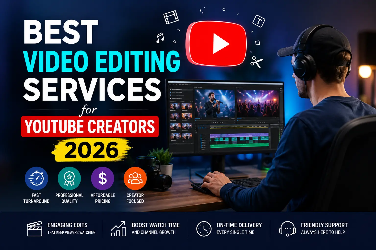 Best Video Editing Services for Youtube Creators 2026