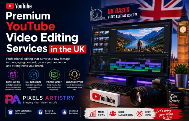 Premium YouTube Video Editing Services in the UK | Pixels Artistry