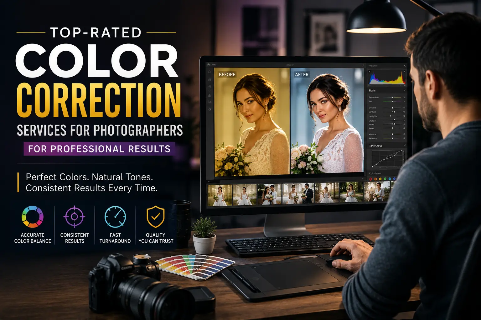 Top-Rated Color Correction Services for Photographers for Professional Results