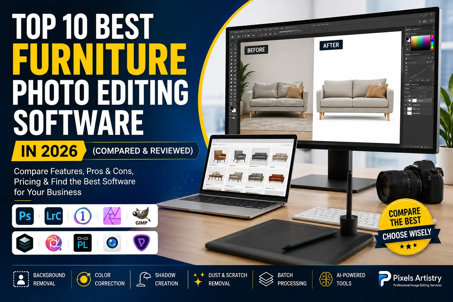 Top 10 Best Furniture Photo Editing Software in 2026 (Compared & Reviewed)