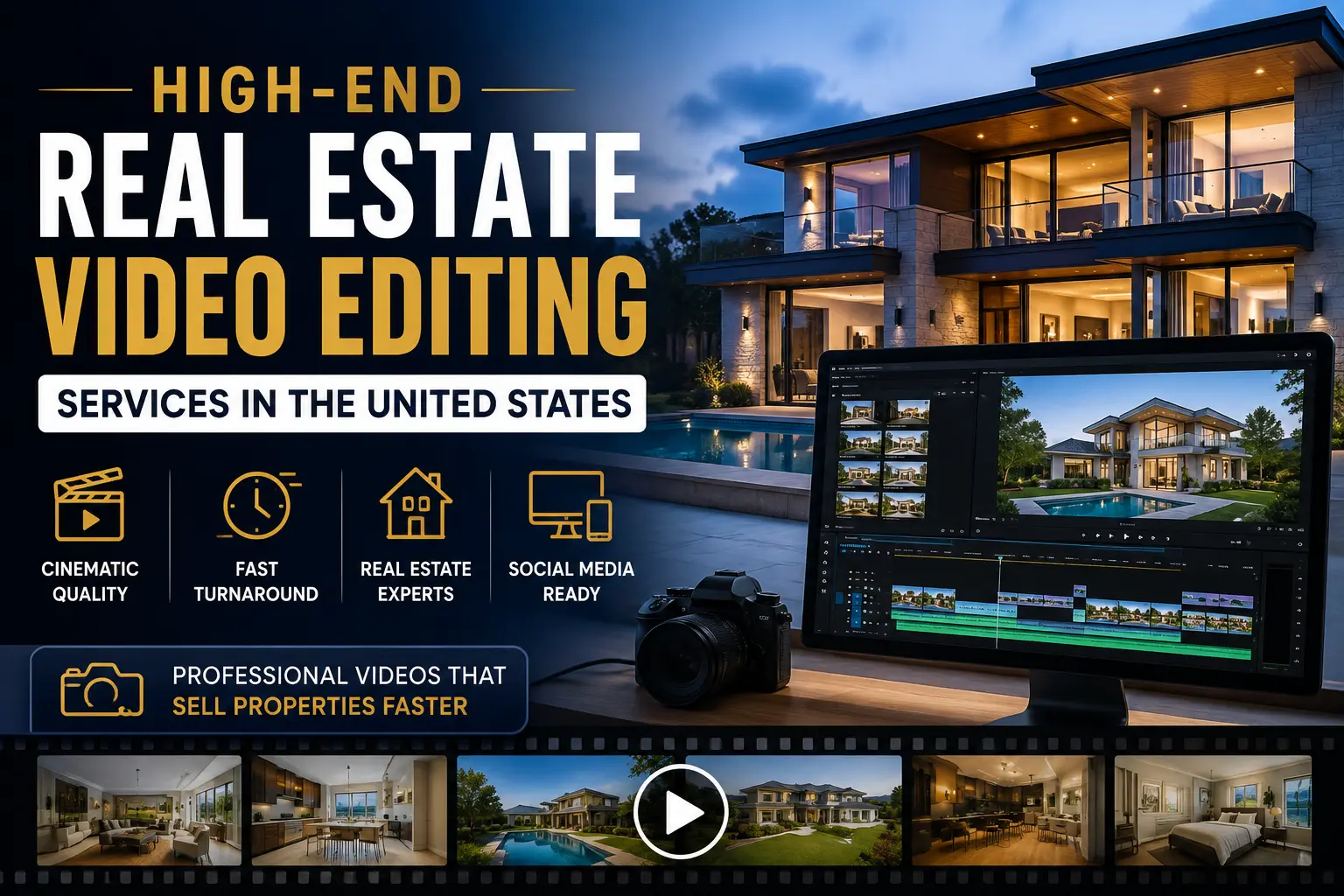 High-End Real Estate Video Editing Services in the United States