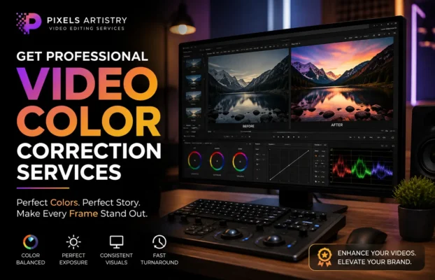 Get Professional Video Color Correction Services from Pixels Artistry
